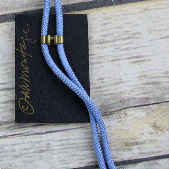 Abstract Green Bolo Tie OOAK Artist Signed Gold Collage Western Necklace - Picture 4 of 9